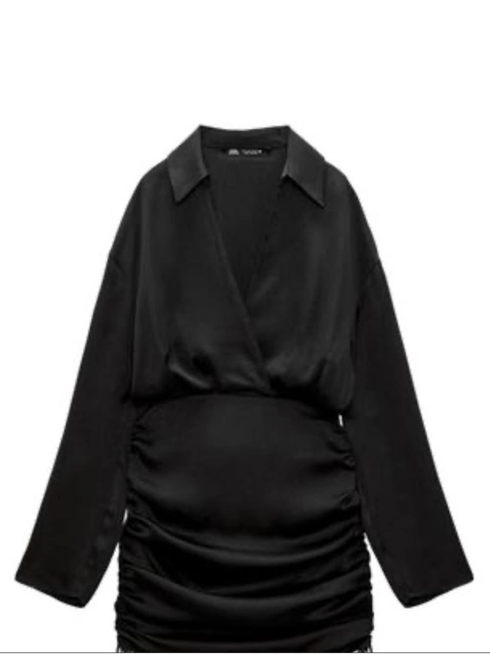 Zara SHORT SATIN EFFECT DRESS
